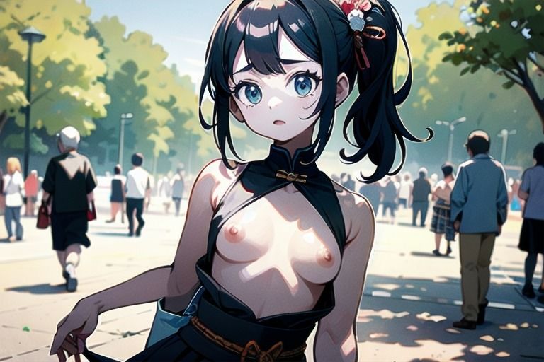 最新のトレンドはおっぱいまるだし？！和風ファッションな女の子達！2 - サンプル画像 4