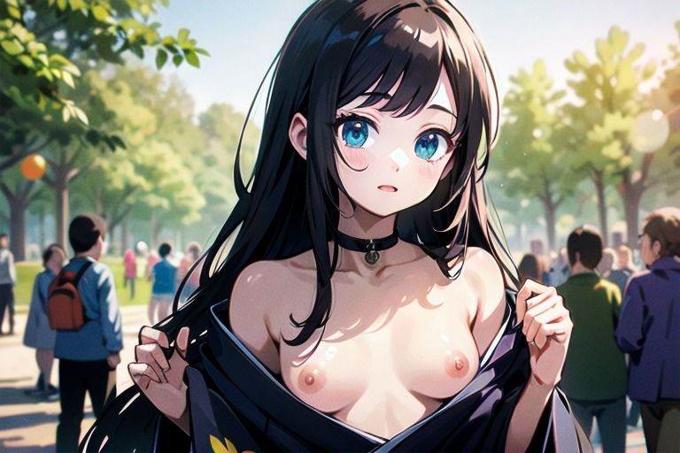 最新のトレンドはおっぱいまるだし？！和風ファッションな女の子達！2 - サンプル画像 8