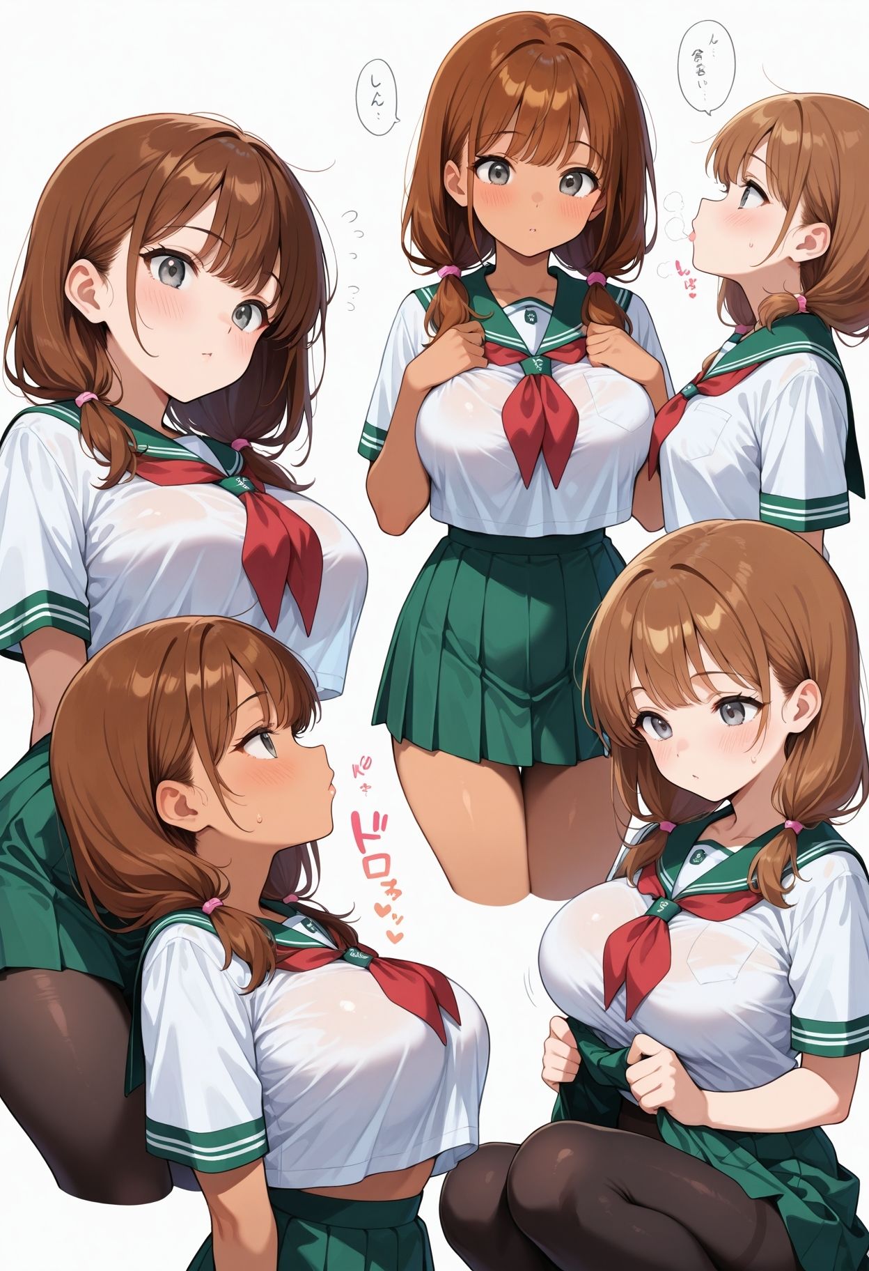 かわいいビッチ  キモおじたちが  ももいろ制服に騙された - サンプル画像 6