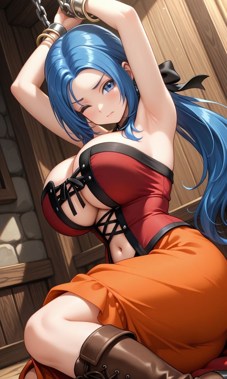 フェチコレVol.105 敗北して捕らえられ、拘束・十字架磔されて弄ばれるルイーダ（DQ3・DQ9）【枚数250枚】 - サンプル画像 3