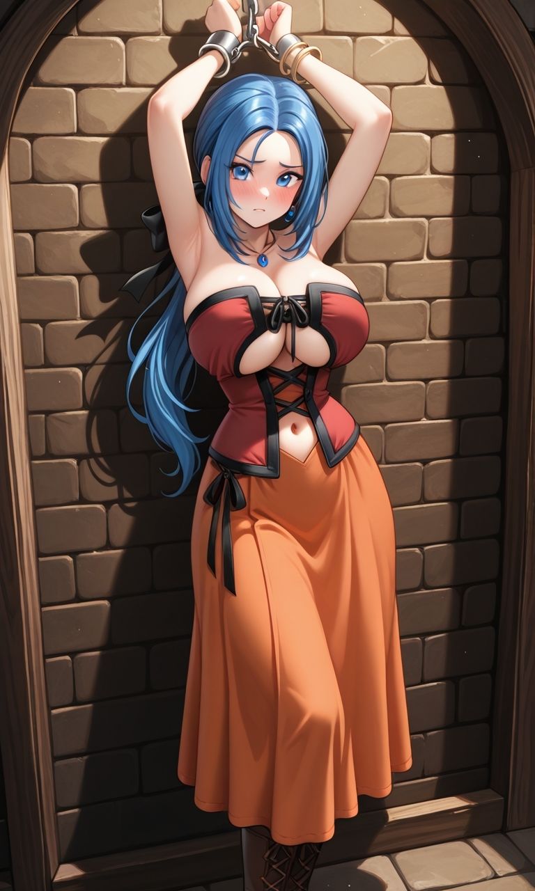 フェチコレVol.105 敗北して捕らえられ、拘束・十字架磔されて弄ばれるルイーダ（DQ3・DQ9）【枚数250枚】 - サンプル画像 9