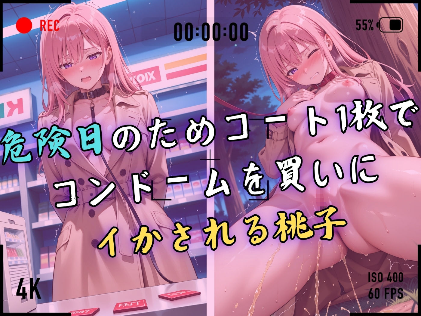 【4Kイラスト】1万3000人の生徒を抱いた校長による有村桃子への性指導（野外露出編） - サンプル画像 4