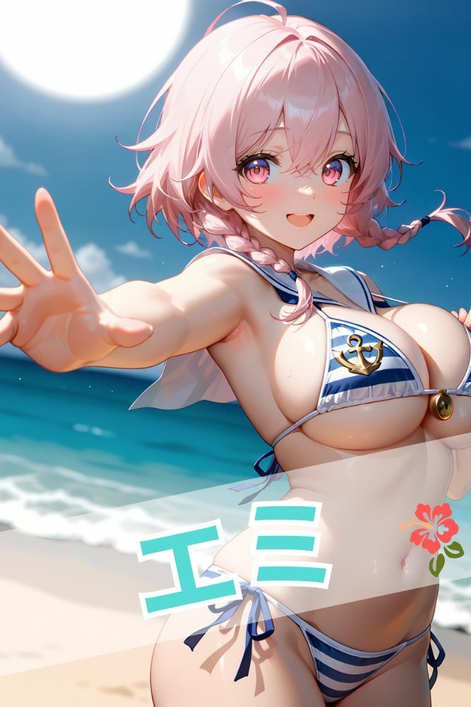 あやめの悩殺マイクロビキニ写真集【美少女水着コスプレ風】 - サンプル画像 4