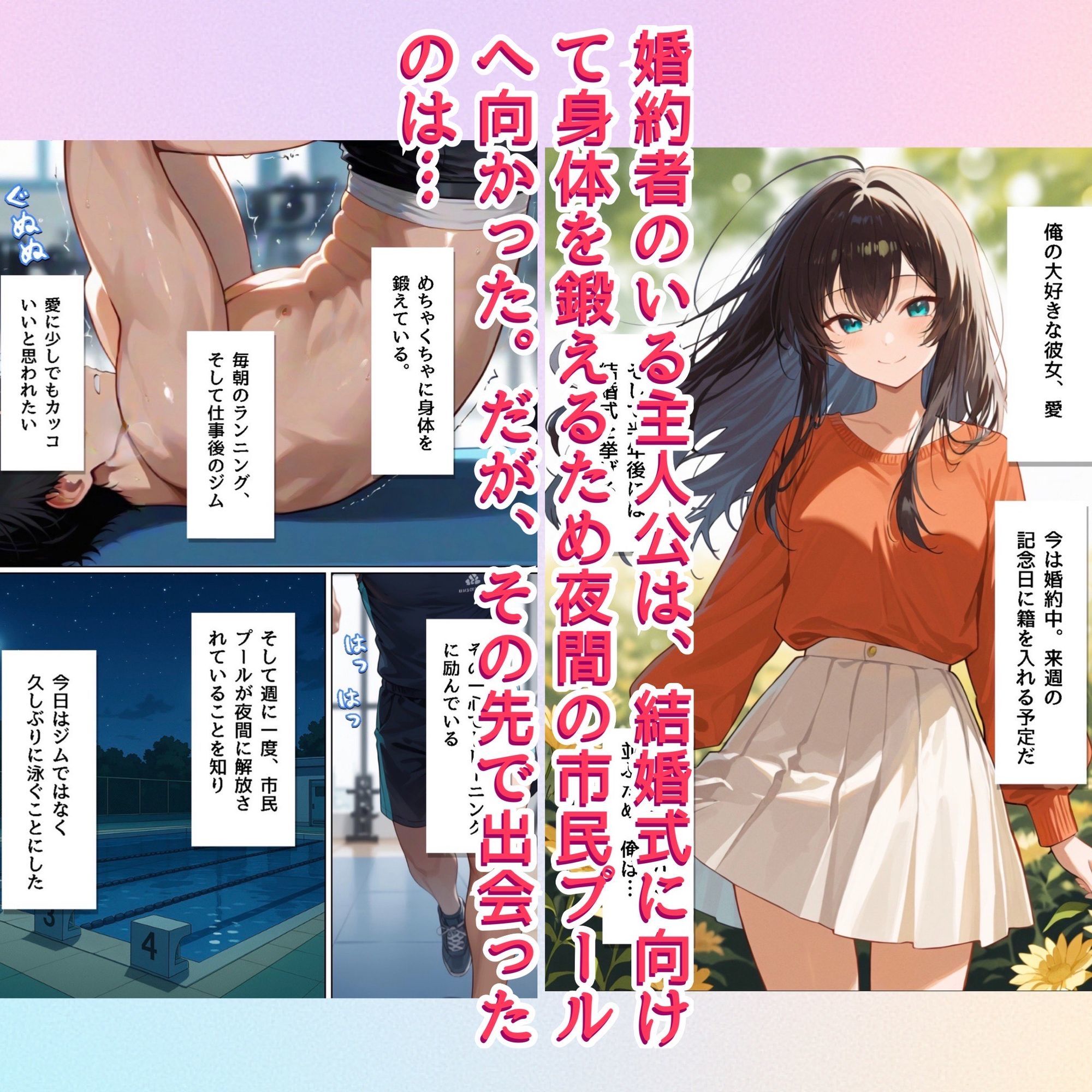 夜の市民プールで催◯姉妹に精子がカラになるまで犯●れた話 - サンプル画像 1