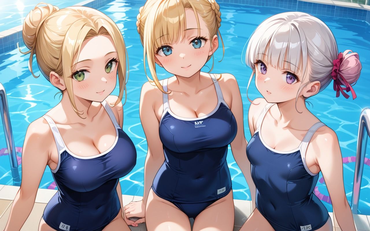 女子水泳部で中出し乱交セックス！ - サンプル画像 3