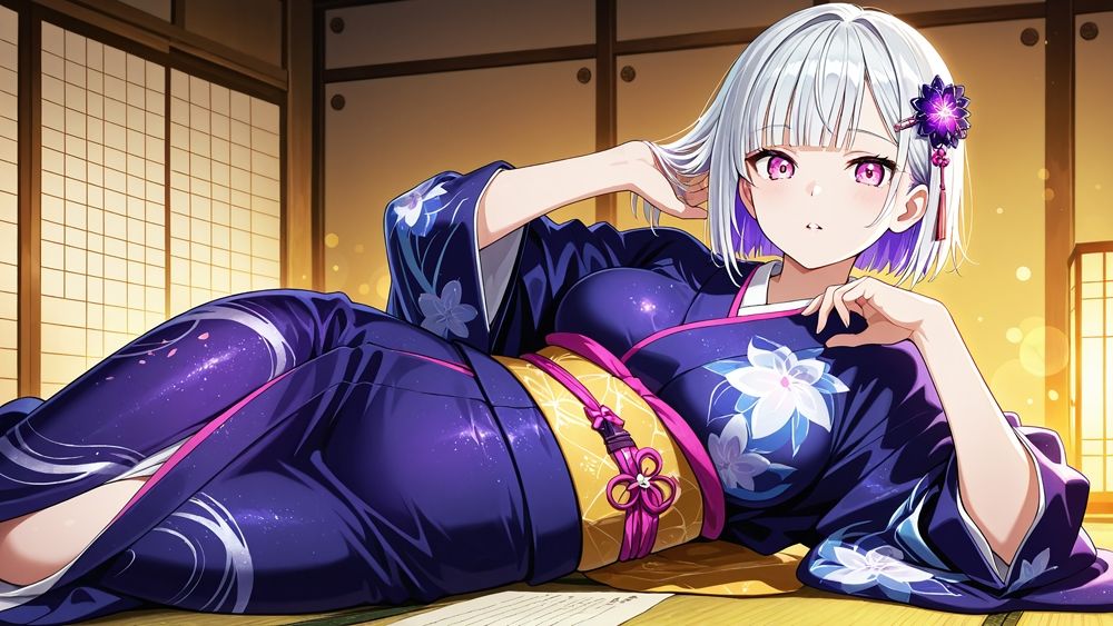 爆乳銀髪×青髪グラドルが専属契約のはずが秘密の種付け撮影【4K】 - サンプル画像 2