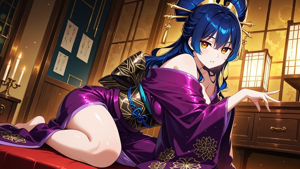 爆乳銀髪×青髪グラドルが専属契約のはずが秘密の種付け撮影【4K】 - サンプル画像 3