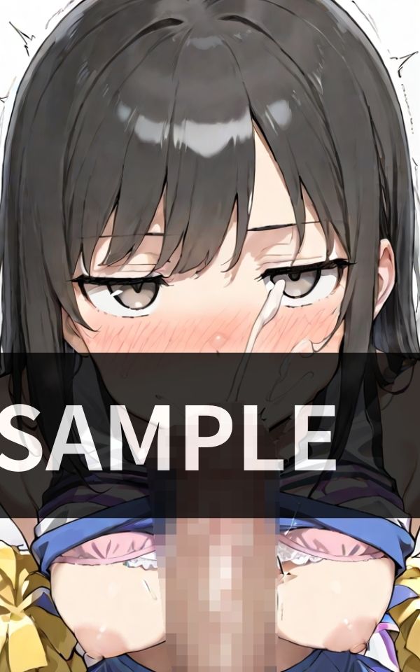 部活終わりのロッカールーム チアガールたちに囲まれて ダブルフェラ三昧 - サンプル画像 2