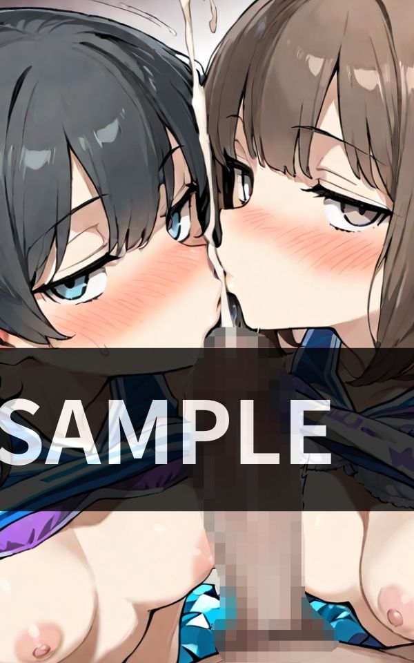 部活終わりのロッカールーム チアガールたちに囲まれて ダブルフェラ三昧 - サンプル画像 4