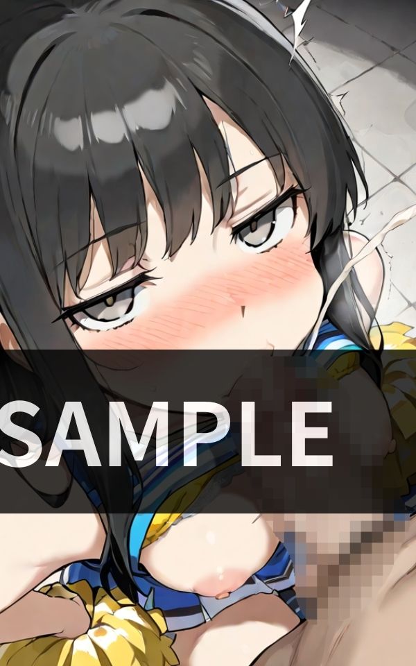 部活終わりのロッカールーム チアガールたちに囲まれて ダブルフェラ三昧 - サンプル画像 5