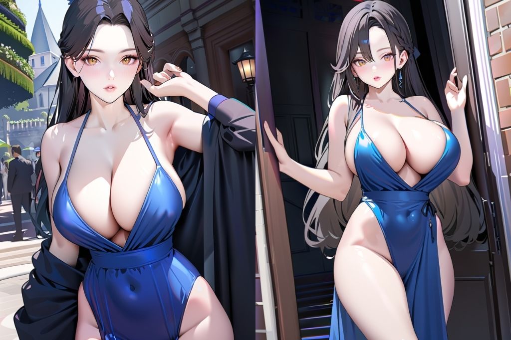 巨乳のドレス美女vol.2 - サンプル画像 2