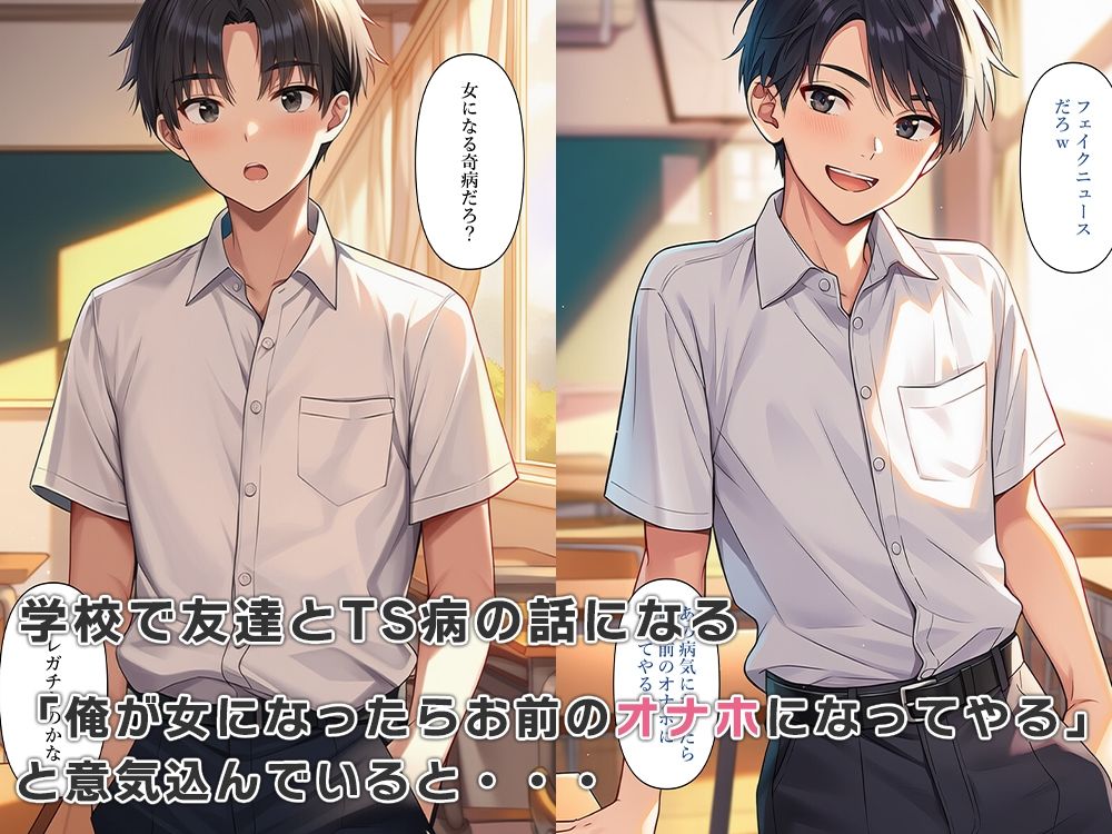 僕は女体化し友達のオナホになる - サンプル画像 2
