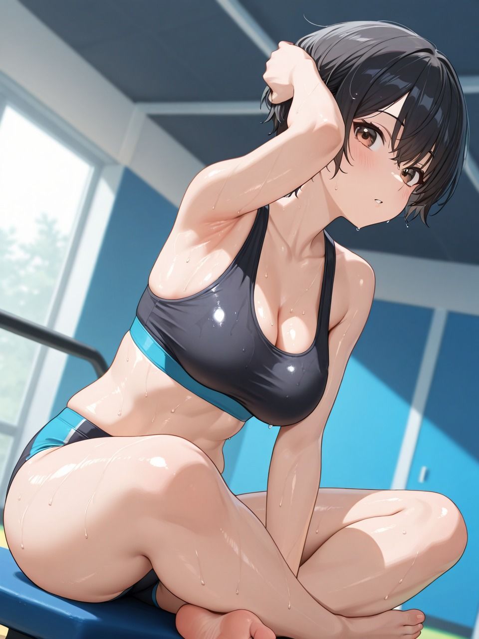 変態コーチとセックスで肉体強化  連続絶頂が止まらない汗だくのトレーニング - サンプル画像 1