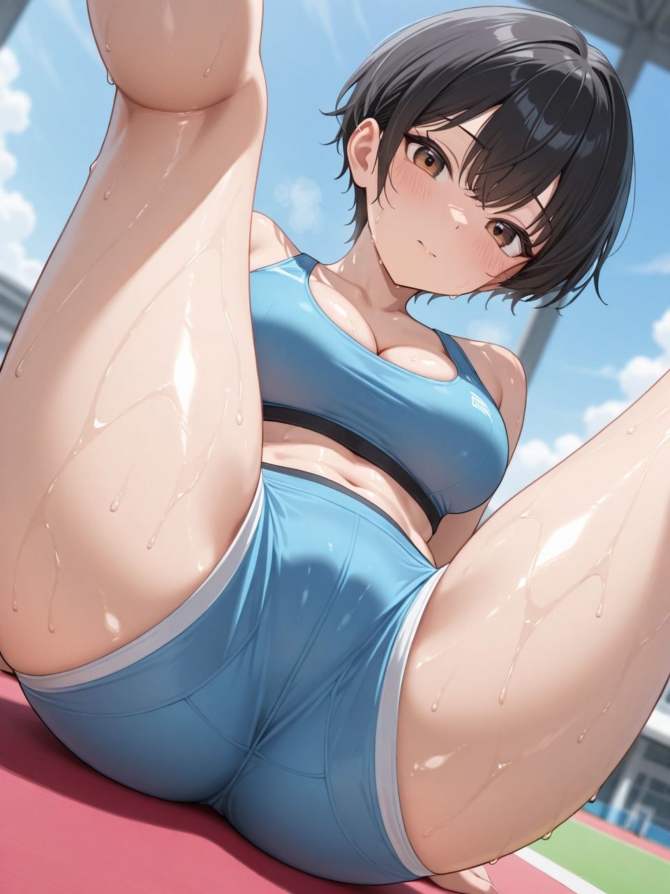 変態コーチとセックスで肉体強化  連続絶頂が止まらない汗だくのトレーニング - サンプル画像 2