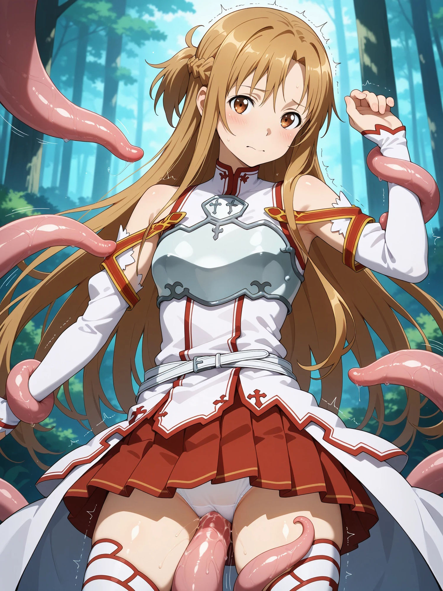 ア〇ナ  触手モンスターに襲われる - サンプル画像 1