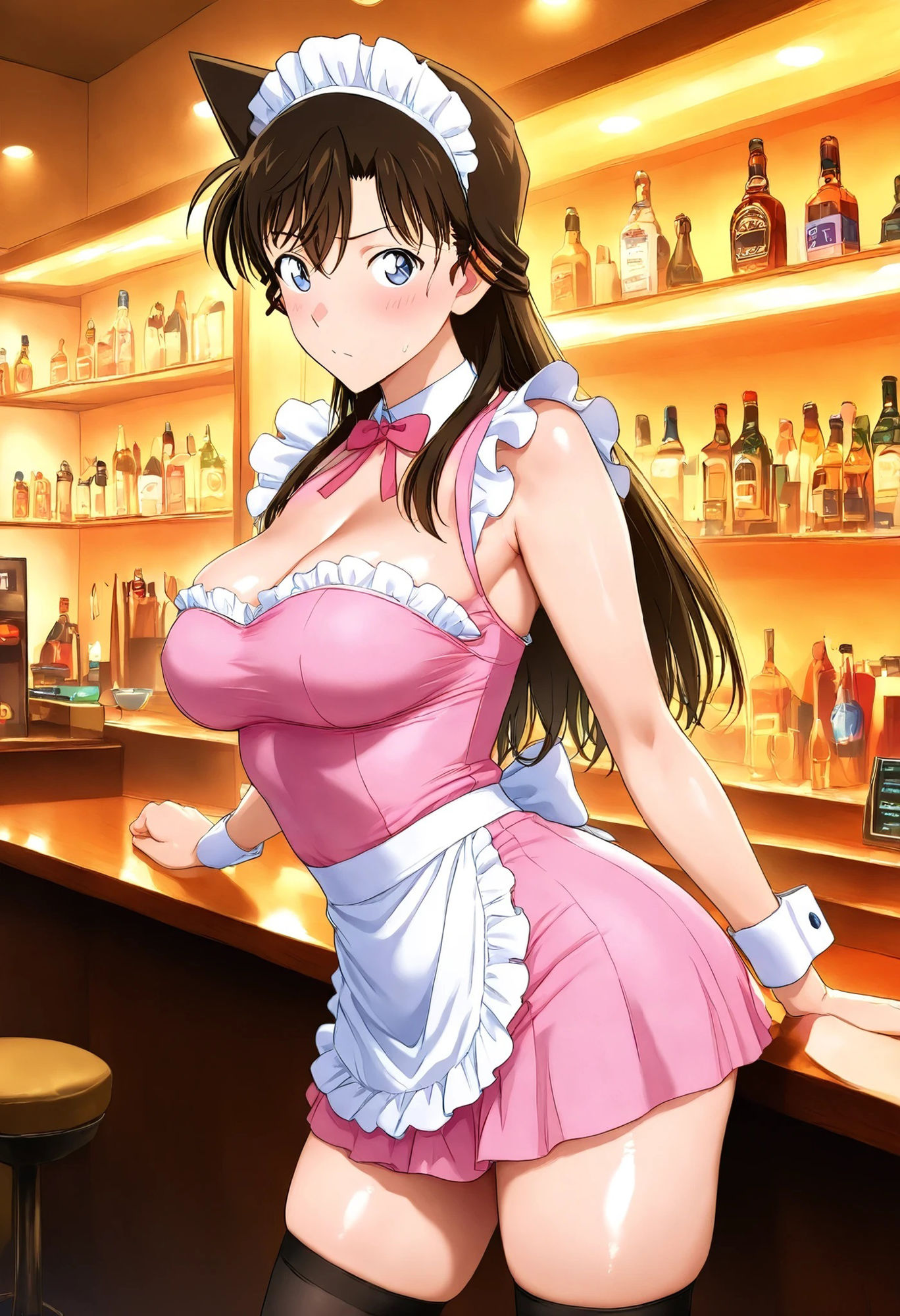 毛利蘭  セクシーメイド - サンプル画像 3