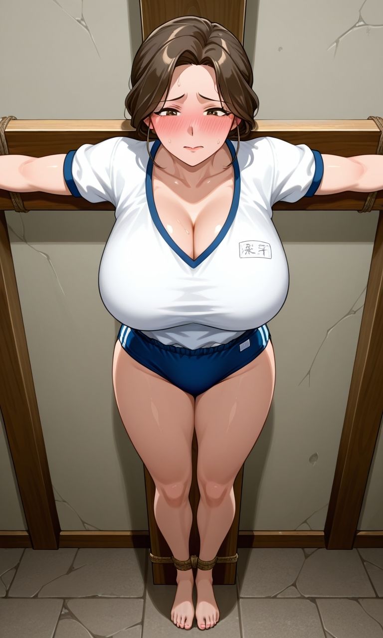 フェチコレVol.106 ブルマ姿で磔・吊り上げ拘束されて弄ばれる巨乳人妻たち【枚数250枚】 - サンプル画像 8