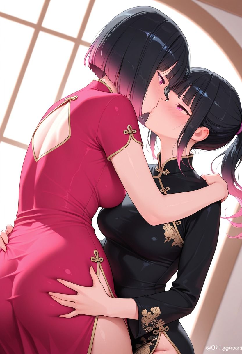 愛し合う美人姉妹 - サンプル画像 1