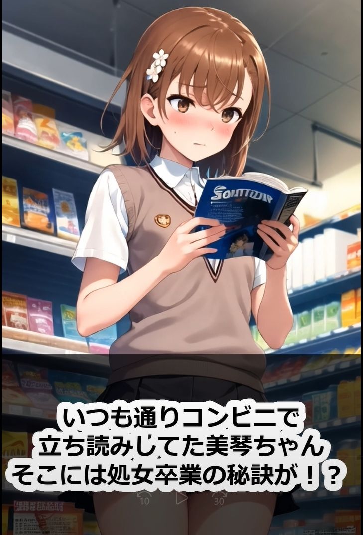 ［4Kクオリテイ縦長アニメ］美琴ちゃんがそこらへんの人で処女卒業するSS（ショートストーリー） - サンプル画像 1