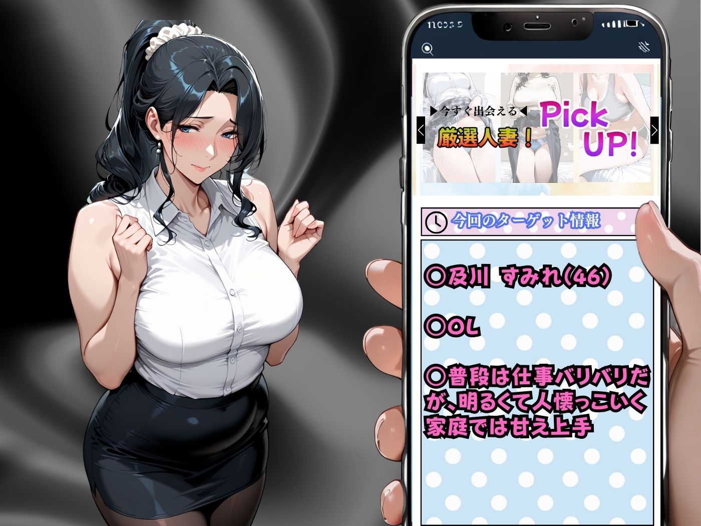 肉感人妻種付け〜人気熟女OLもでかち○ぽでオホ顔で派手メス逝き〜 - サンプル画像 2