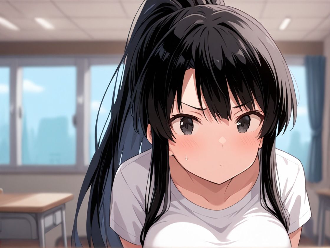 でか尻JK 突き出し依存症  スカートめくれば、すべて見える - サンプル画像 4