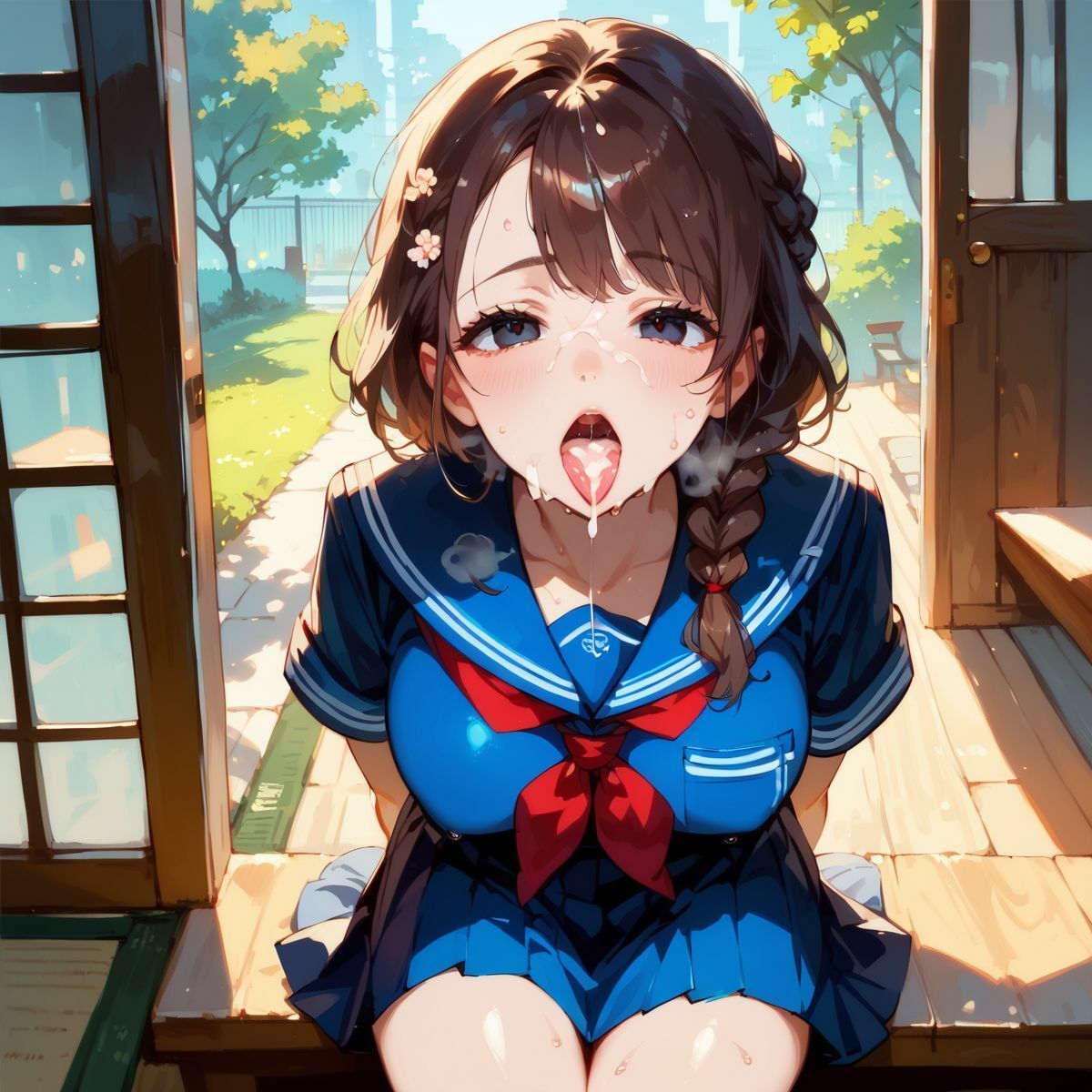 放課後欲情巨乳J●と生ハメH vol.2【厳選CG256枚】 - サンプル画像 8