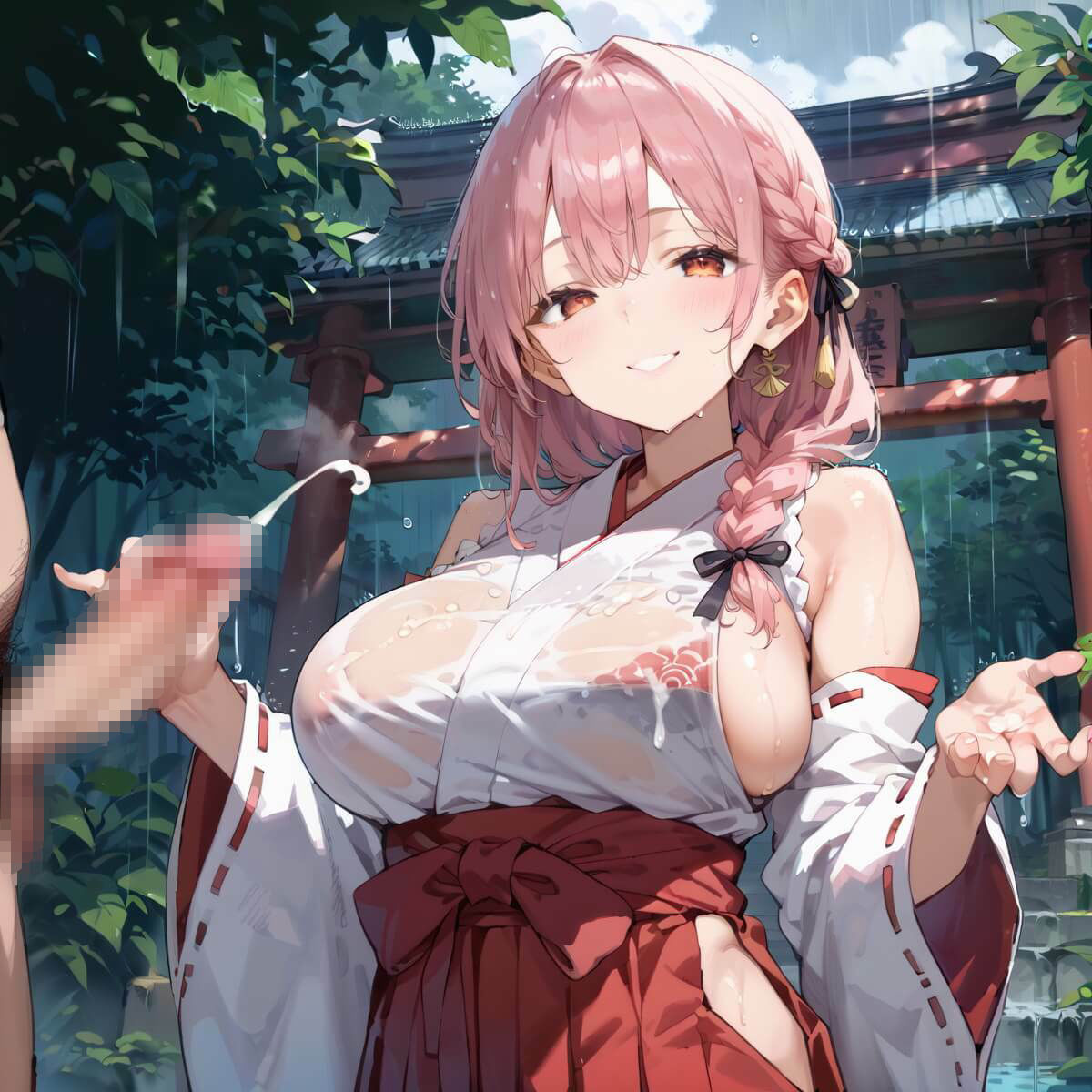 通り雨の中の美しき巫女たち4・200枚 - サンプル画像 7