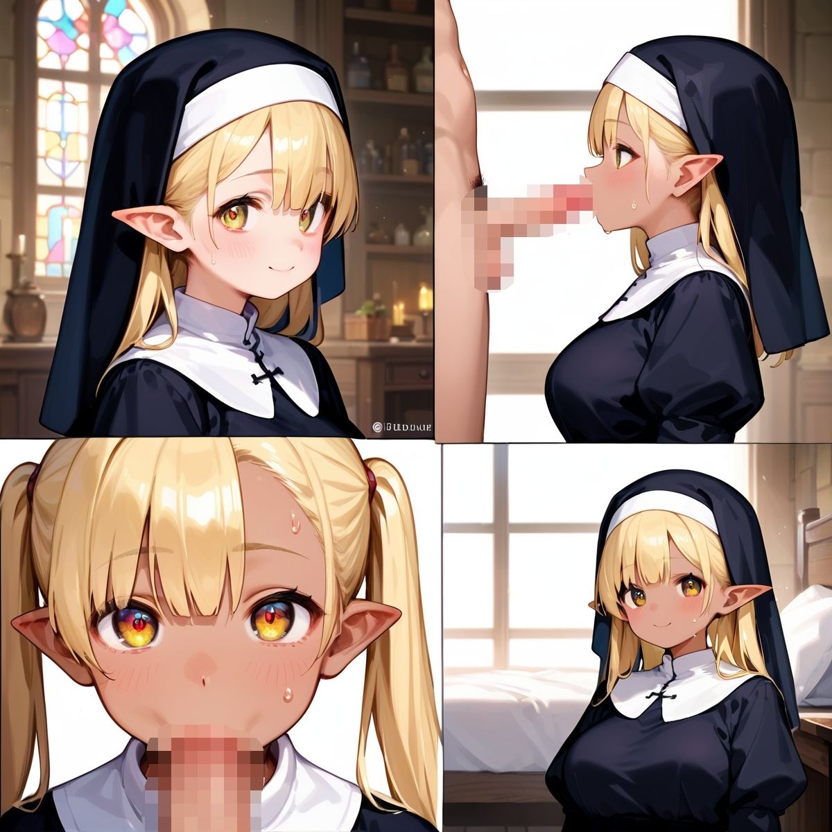 巨乳エルフに大量中出し！〜背徳のシスター編〜 Vol.9 - サンプル画像 3