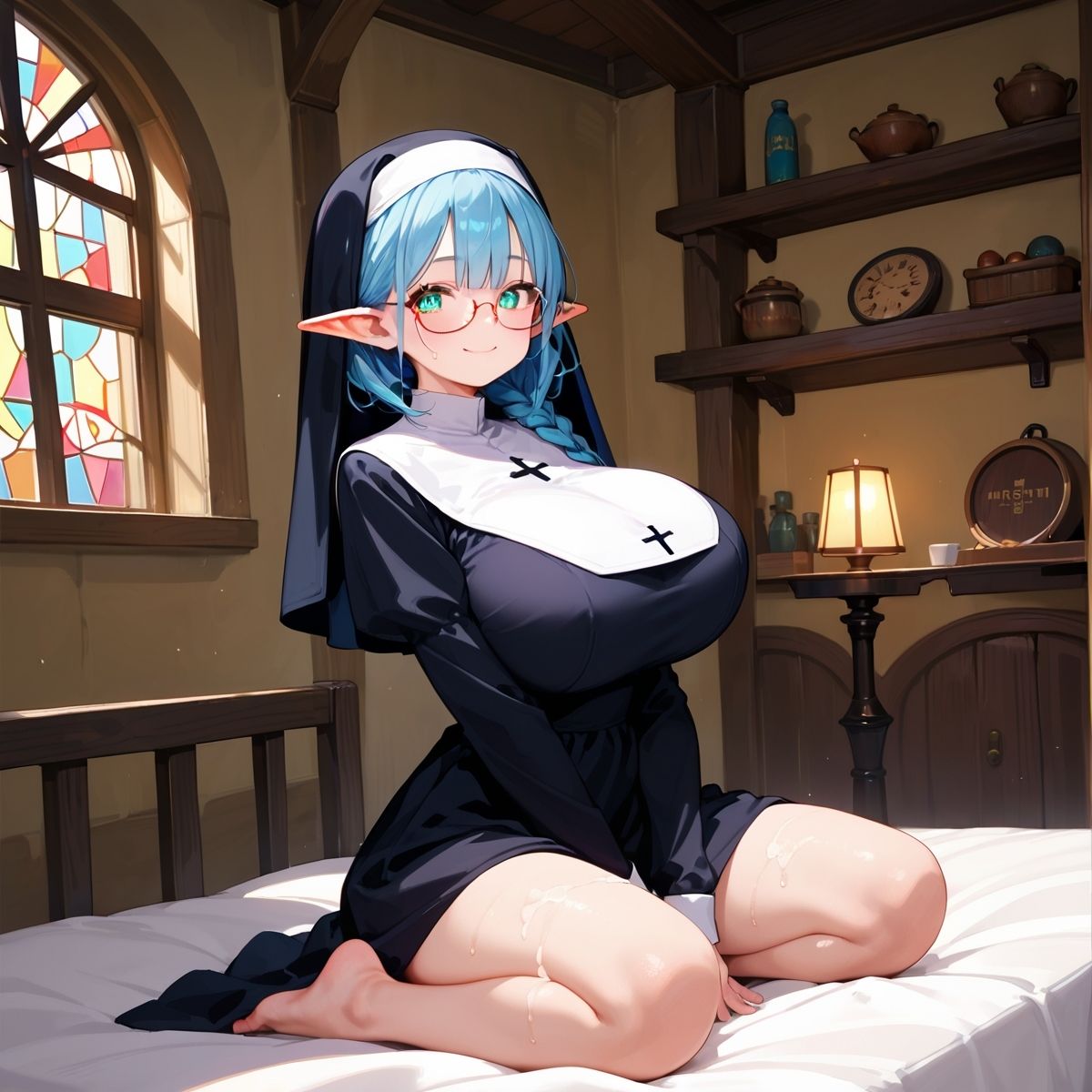 巨乳エルフに大量中出し！〜背徳のシスター編〜 Vol.12 - サンプル画像 10