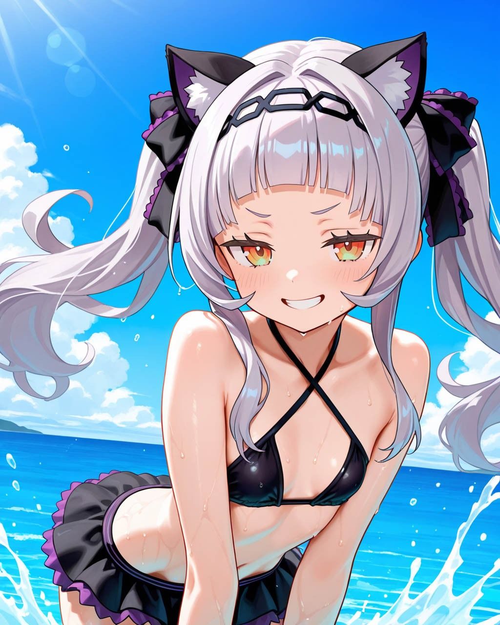 シ〇ンちゃんと浜辺でデートそして… - サンプル画像 1