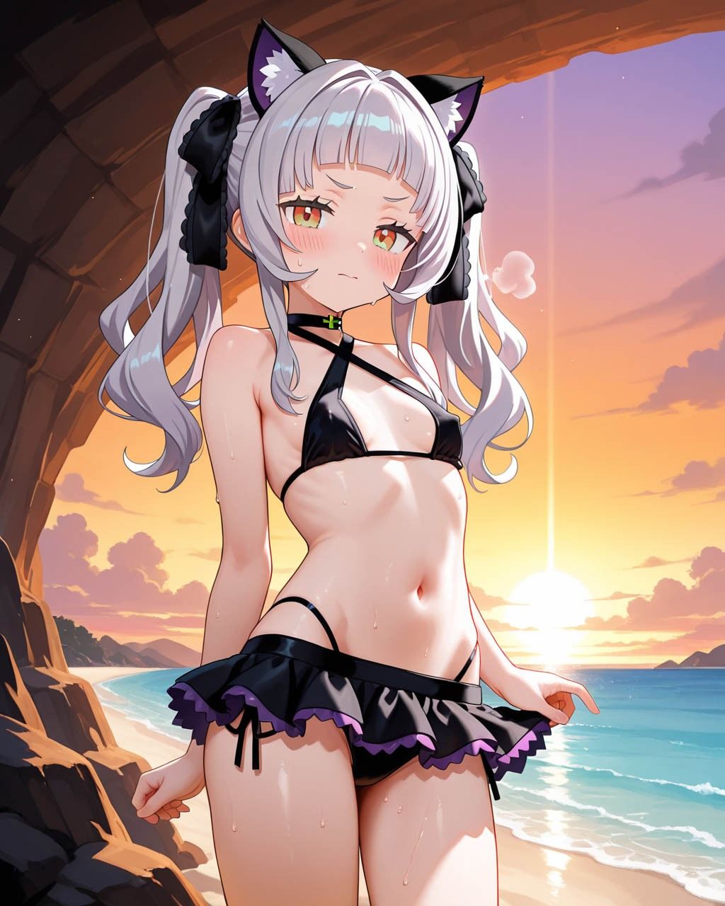 シ〇ンちゃんと浜辺でデートそして… - サンプル画像 3