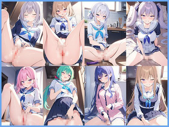 夢中！快楽大好きっ子の本気オ〇ニー - サンプル画像 1