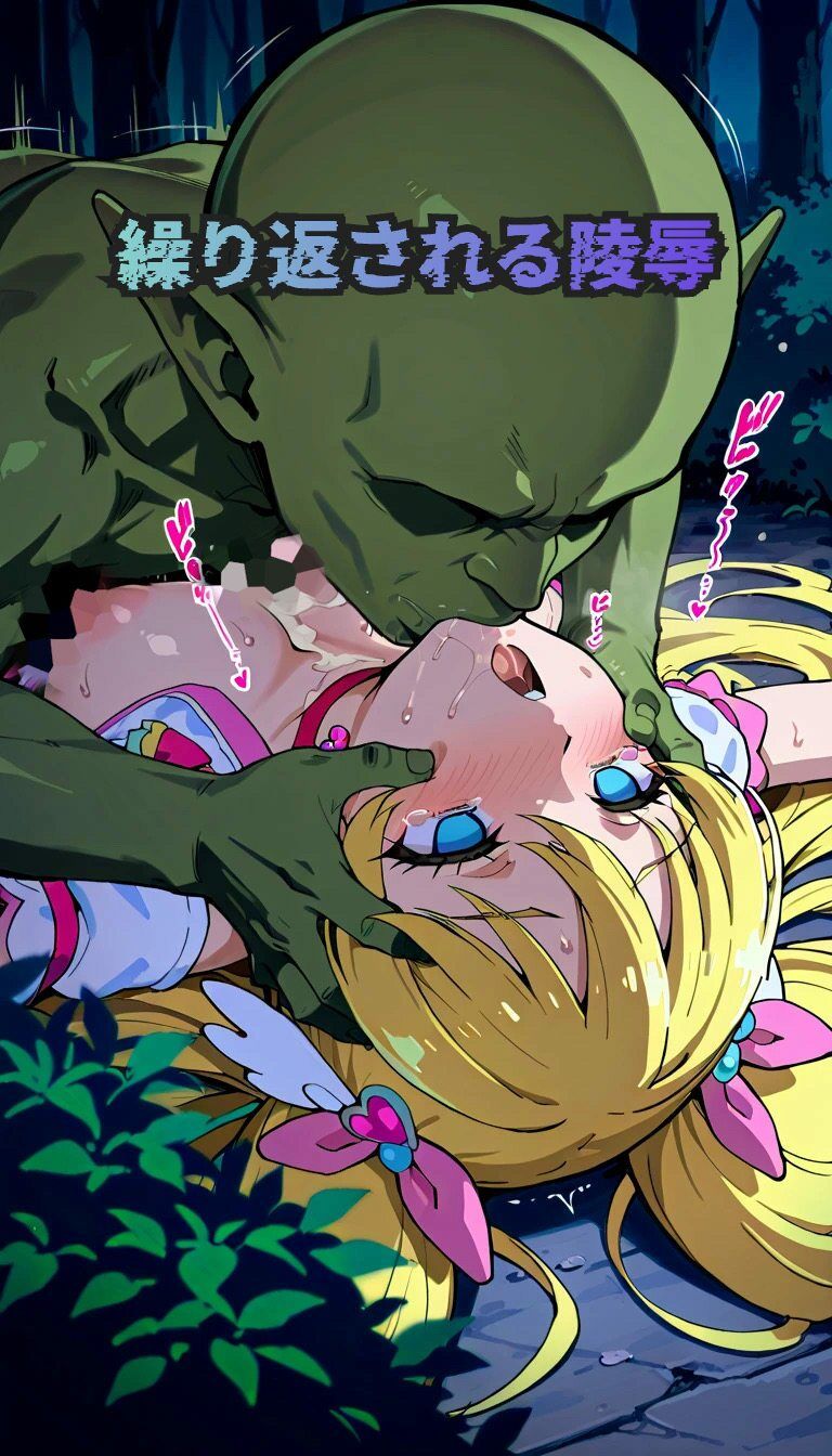 キュ◯アイドル敗北  ゴブリン◯姦 - サンプル画像 3