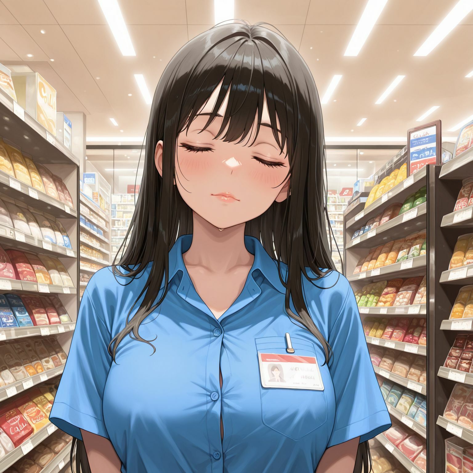 爆乳制服店員〜お店に貢献する看板娘との種付けSEX - サンプル画像 2