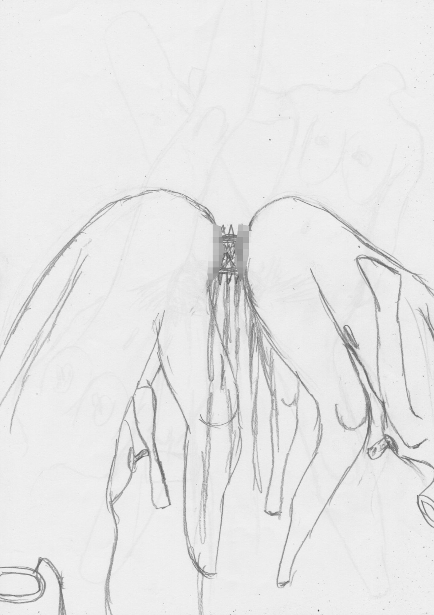 黒よりも黒い黒戯絵集「マネキンポーズ2」 - サンプル画像 3