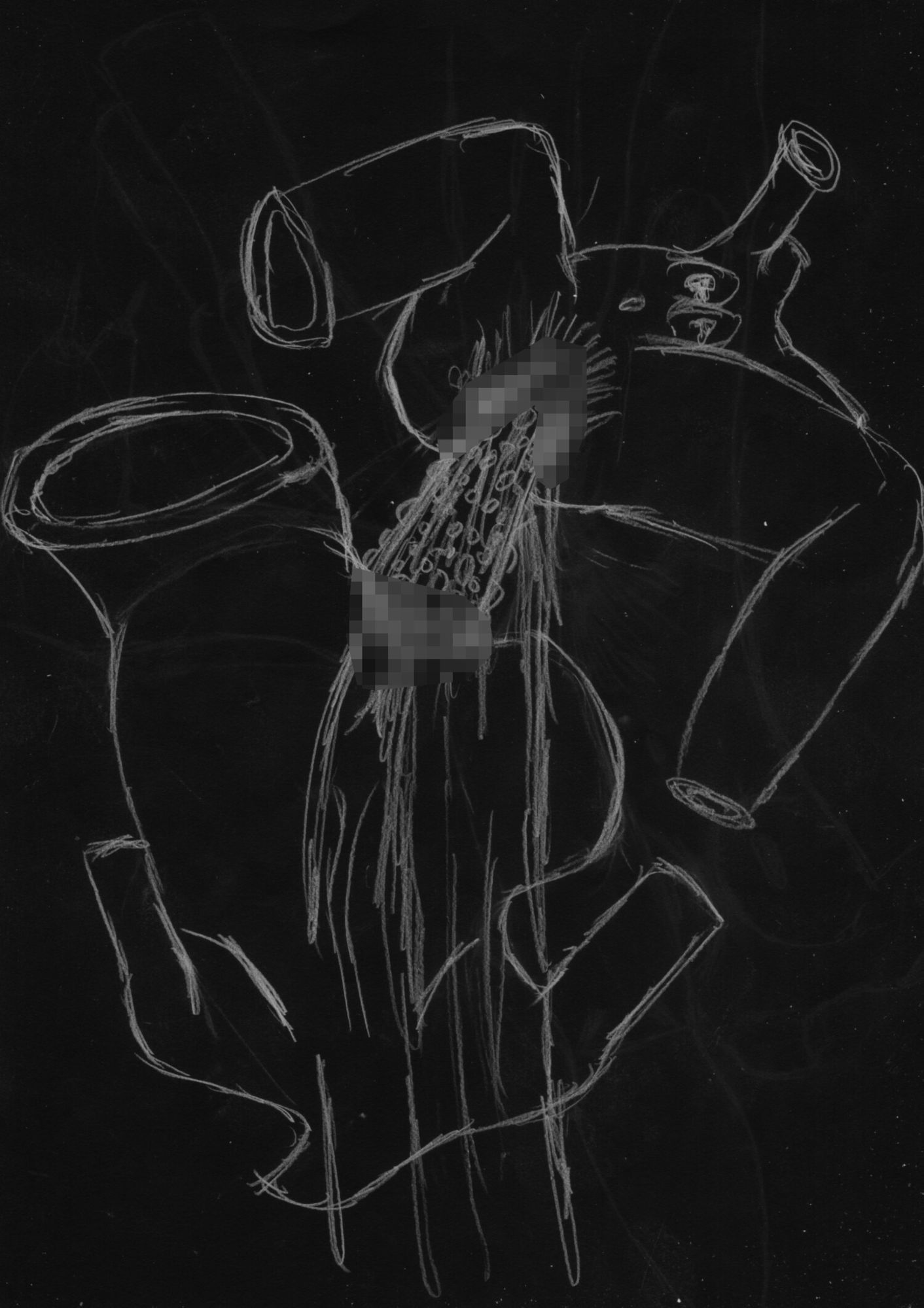 黒よりも黒い黒戯絵集「マネキンポーズ2」 - サンプル画像 4