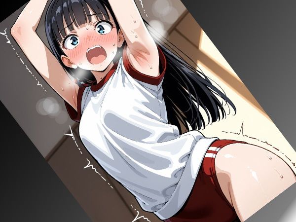 神ブルマ汗だく密着いたずら羞恥ぷれい - サンプル画像 1