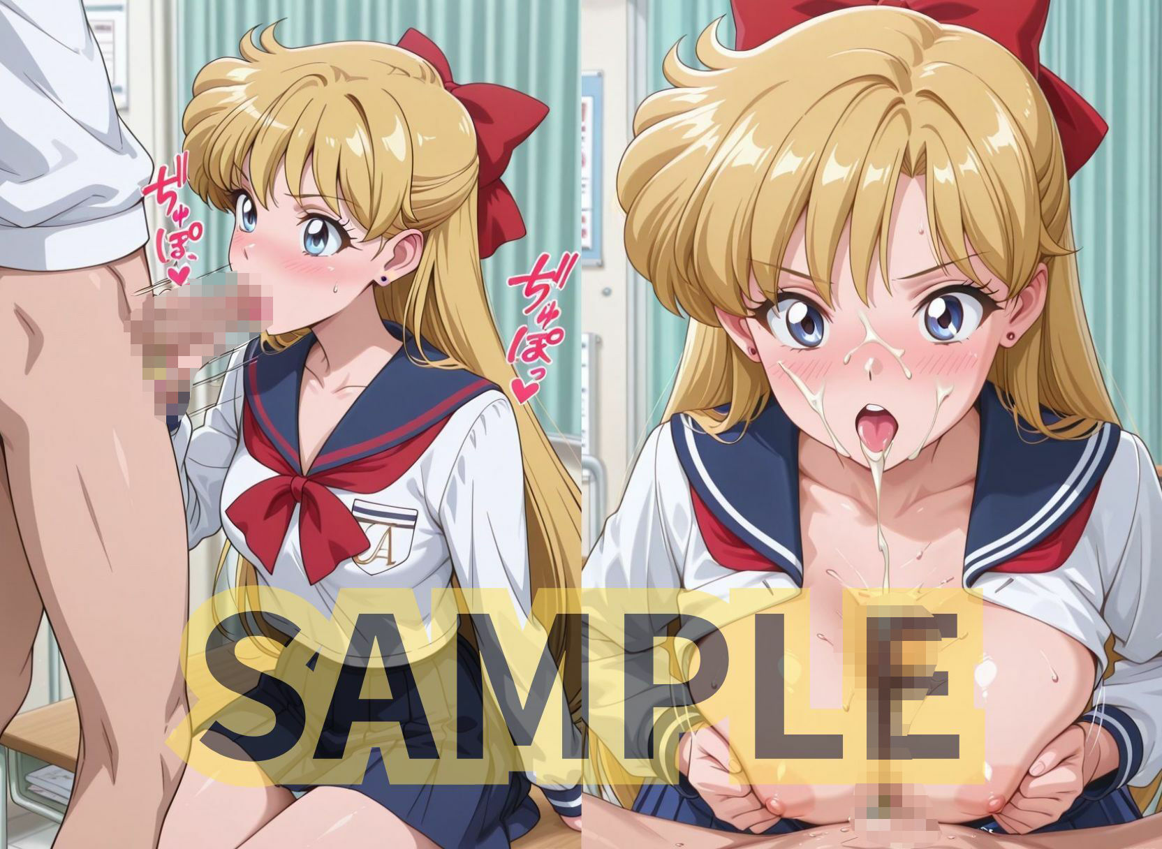 セーラー美少女の日常はクラスメイトの性処理係、このおま○こが月にかわってご褒美よっ - サンプル画像 9
