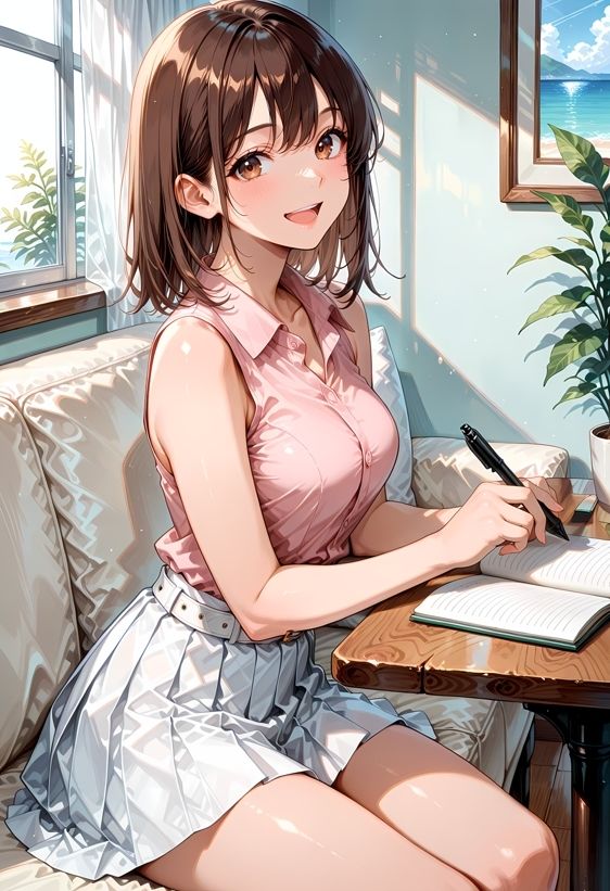 茶髪ちゃんの写真集 -Sea Murmurs- - サンプル画像 3