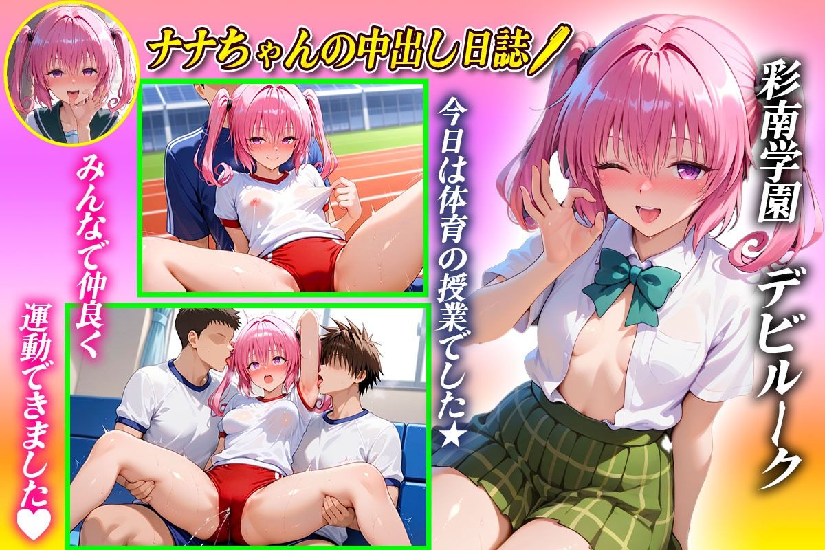 彩南学園の中出し日誌  体育編  ナ〇・アスタ・デ〇ルーク - サンプル画像 1