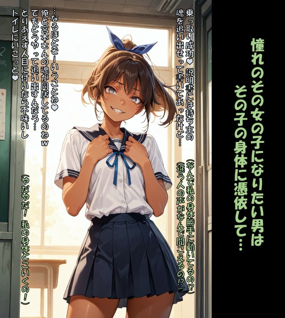 【人格射精】好きな娘の身体乗っ取って人格排泄 人生横取りして幸せになる弱男の話【ダーク】 - サンプル画像 2