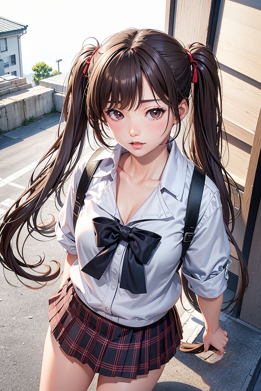 脱衣の天使たち キュートなツインテール イラスト版 - サンプル画像 1