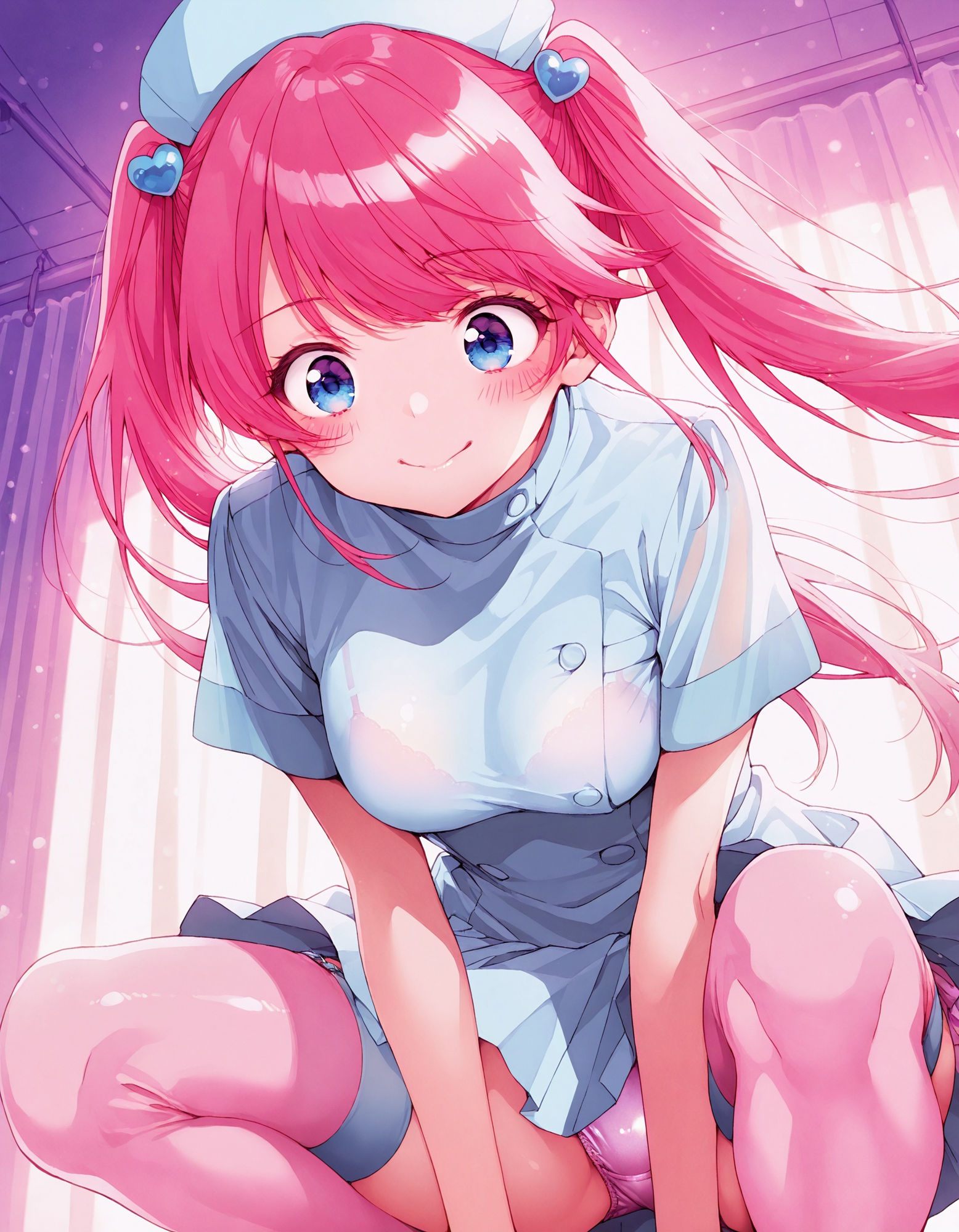 紫〇寺謳華のパンチラ〜ナース服編〜 - サンプル画像 1