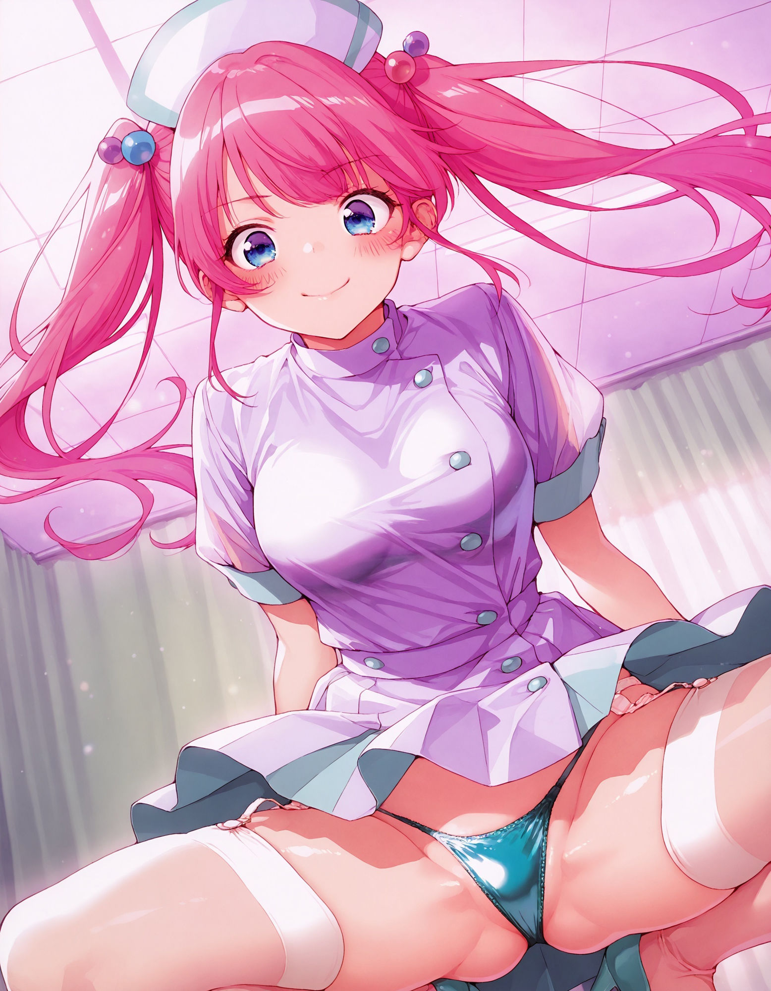 紫〇寺謳華のパンチラ〜ナース服編〜 - サンプル画像 2