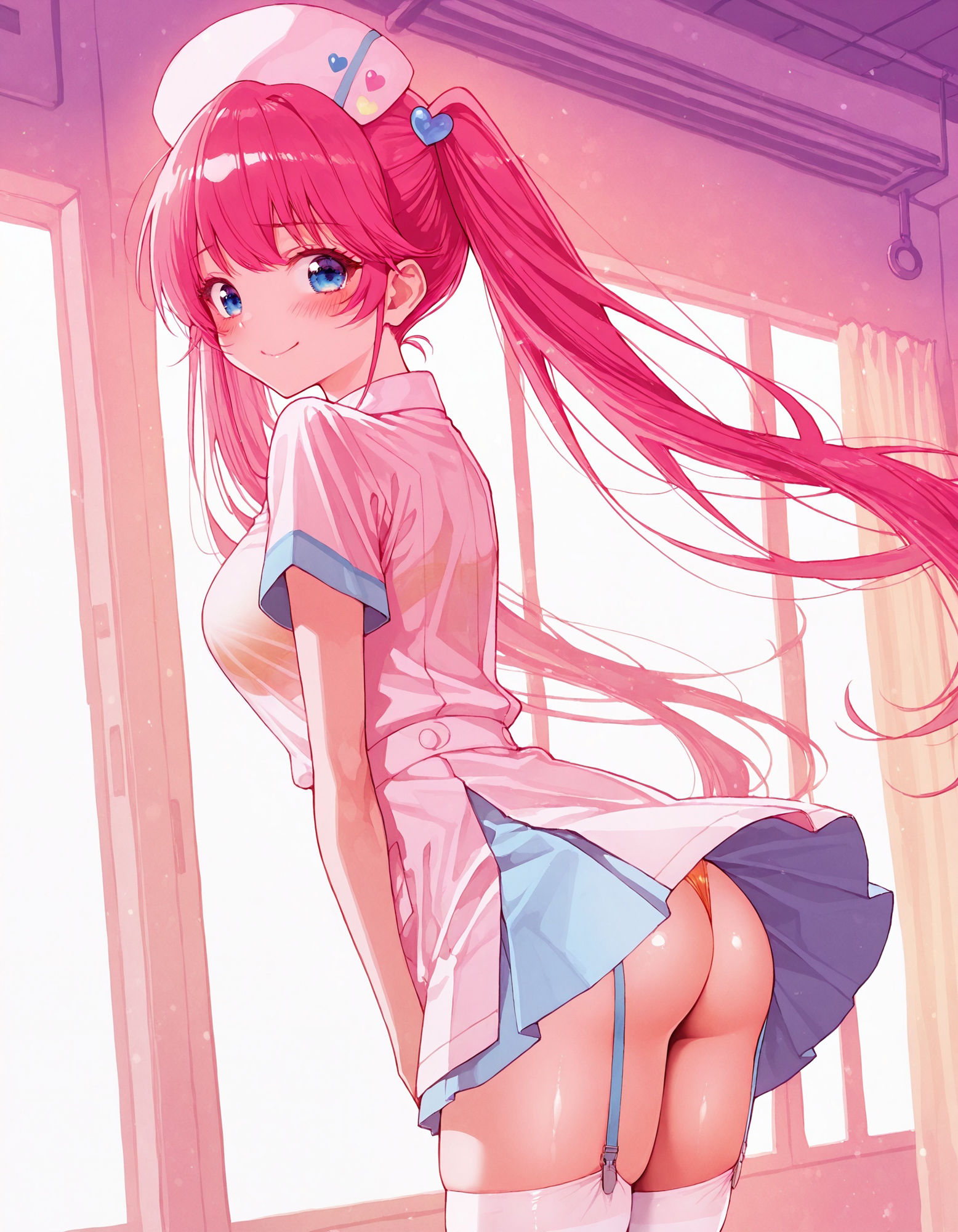 紫〇寺謳華のパンチラ〜ナース服編〜 - サンプル画像 4