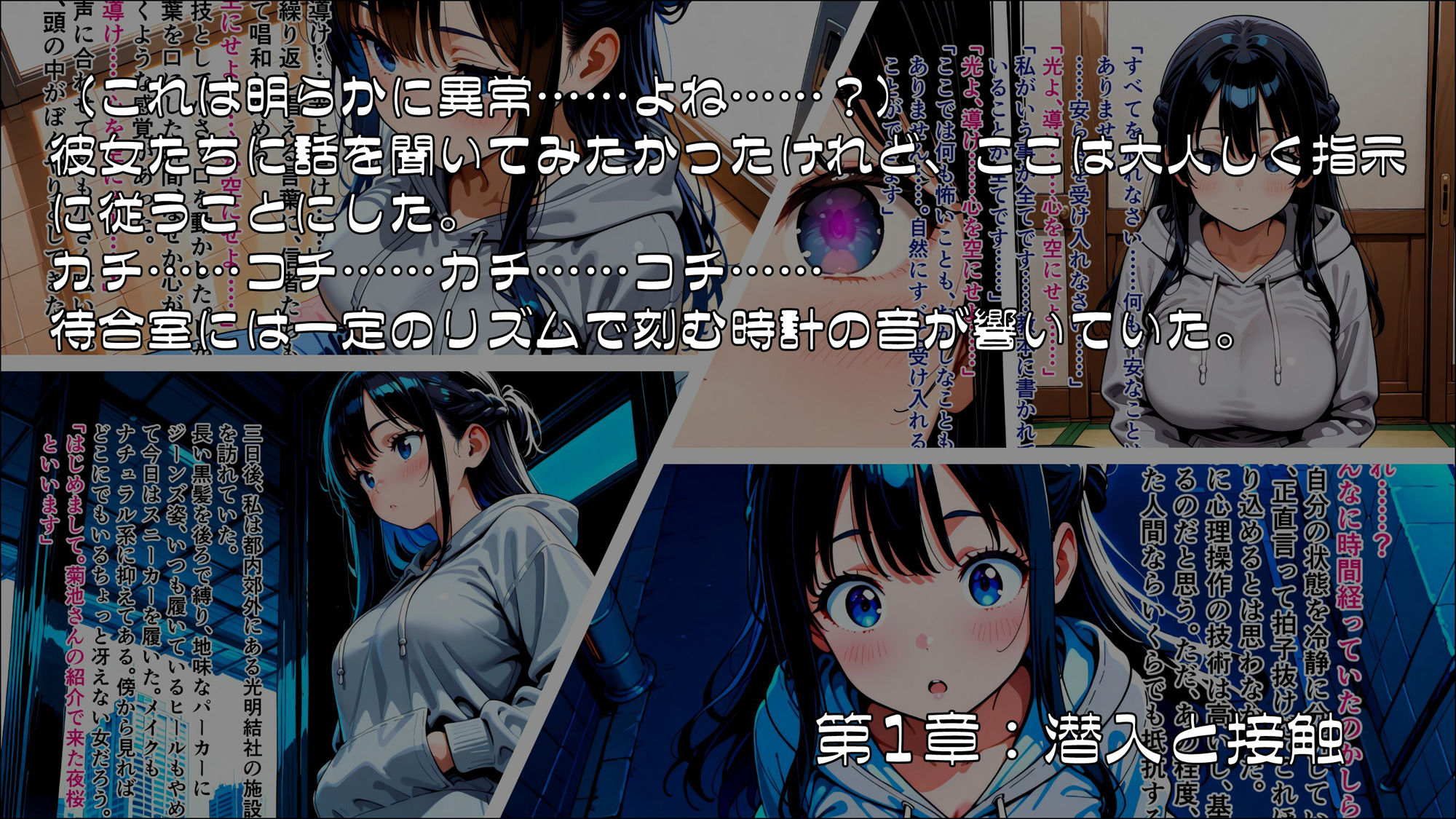 淫欲の教団に堕ちる潜入捜査官  夜桜緋澄 - サンプル画像 1
