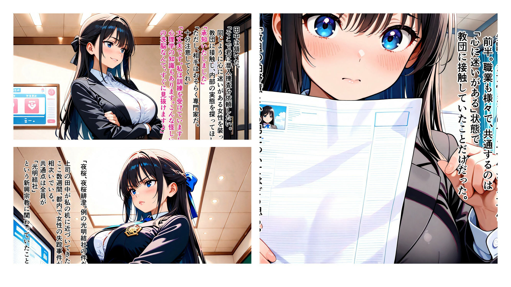 淫欲の教団に堕ちる潜入捜査官  夜桜緋澄 - サンプル画像 10