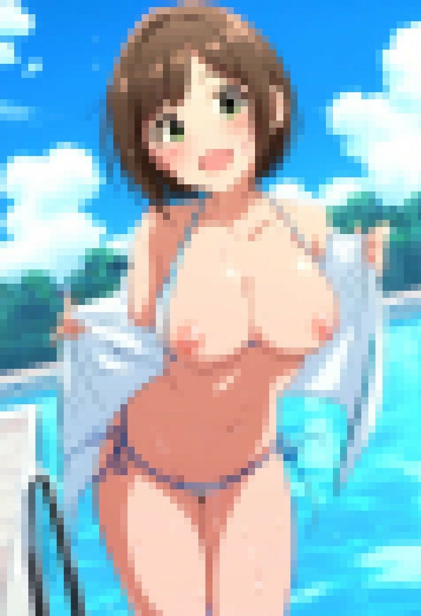 アニメ作画 アイドルグラビアプール撮影会  半脱ぎ＆下着フェチ  撮影総数500枚 - サンプル画像 7