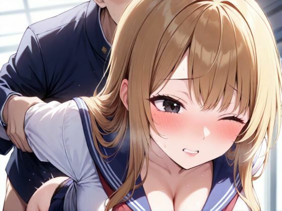 色白金髪巨乳JKは男慣れした性欲全開中出しビッチ美女 - サンプル画像 6