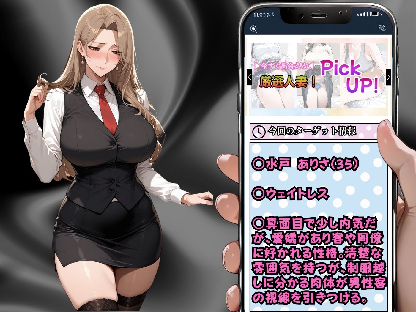 【セリフ入有り】肉感人妻種付け〜押しに弱い人妻ウェイトレスがメスになるまで連続アクメ〜 - サンプル画像 2